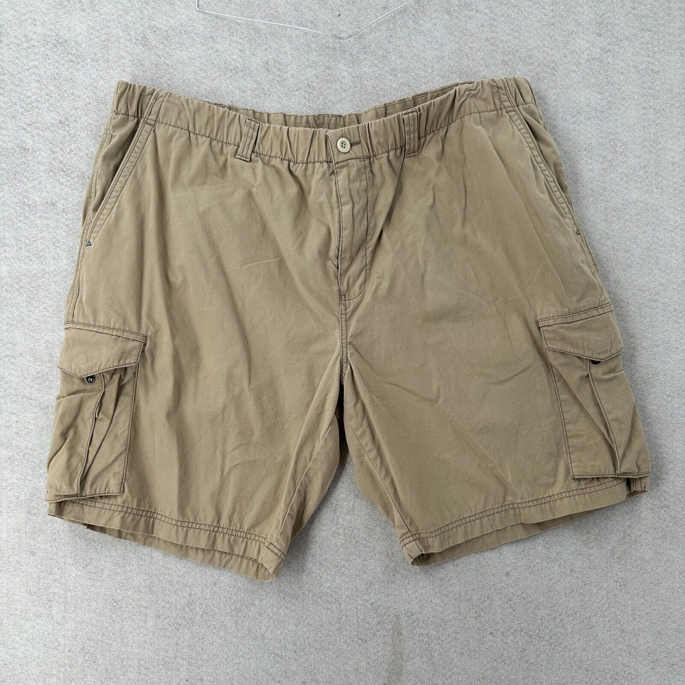 Tommy Bahama Cargo‎ Shorts Mens 2XLB Cotton Beige Golf Beach Khaki Tan